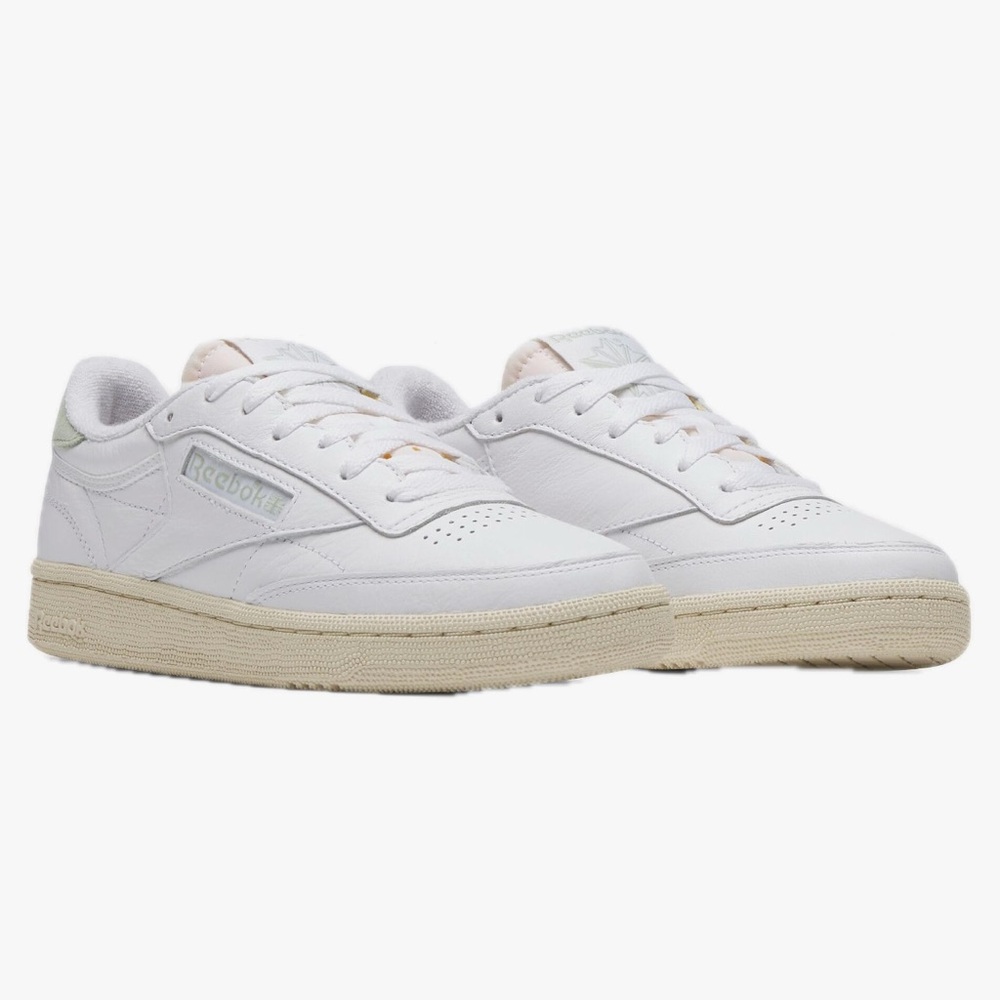 Reebok White and Cream Athletic Shoes